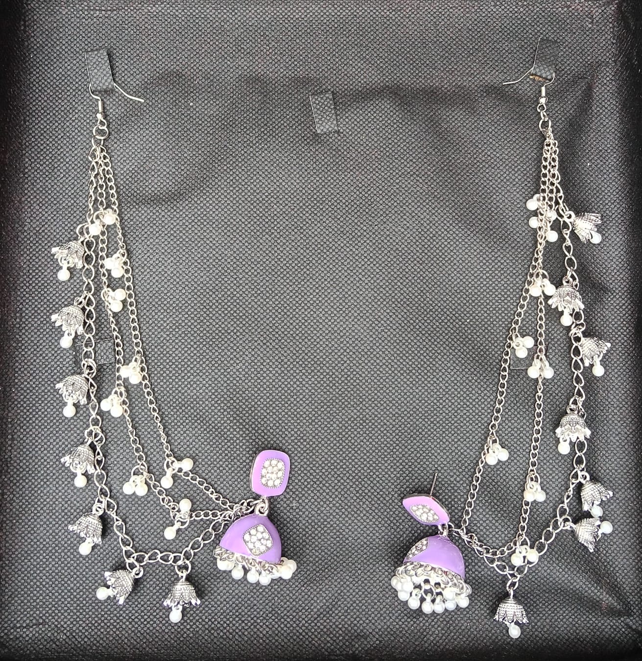 Indian traditional Jhumka with Silsila
