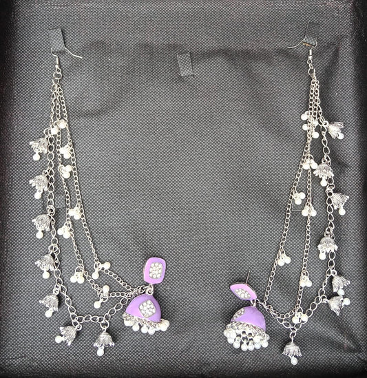 Indian traditional Jhumka with Silsila