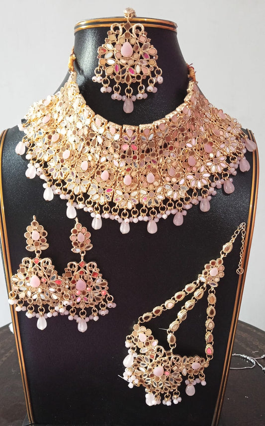 Traditional Indian kundan choker set
