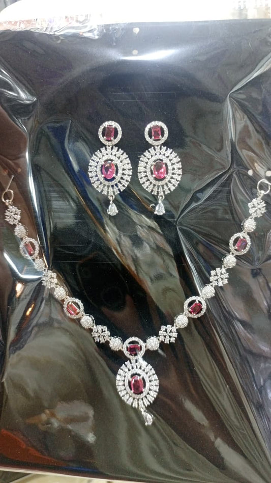 Elegant stone jewellery set